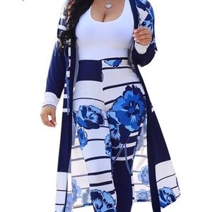 2 pieces duster and leggings